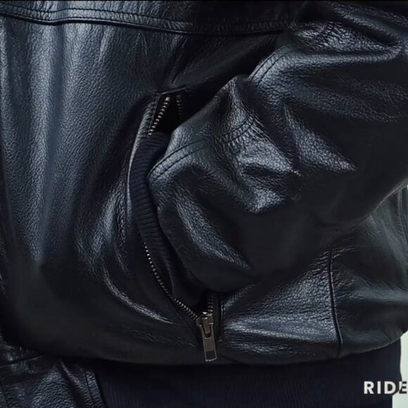 RIDERACT® Mens Real Leather Jacket Motorcycle Biker Outerwear Casual Style Coat - Picture 9 of 12